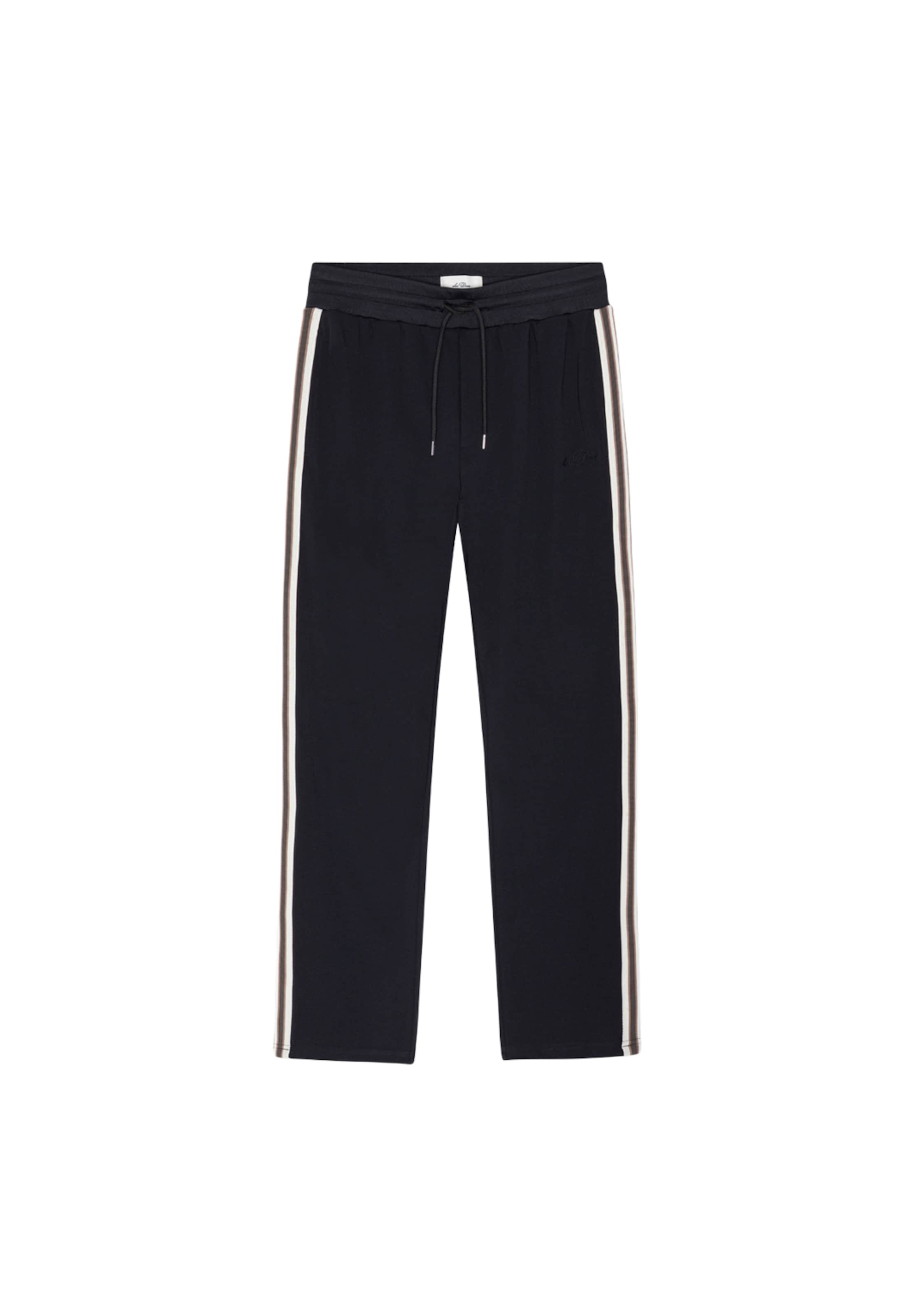 Loosefit Pantaloni 'Signature' di Les Deux in nero: frontale