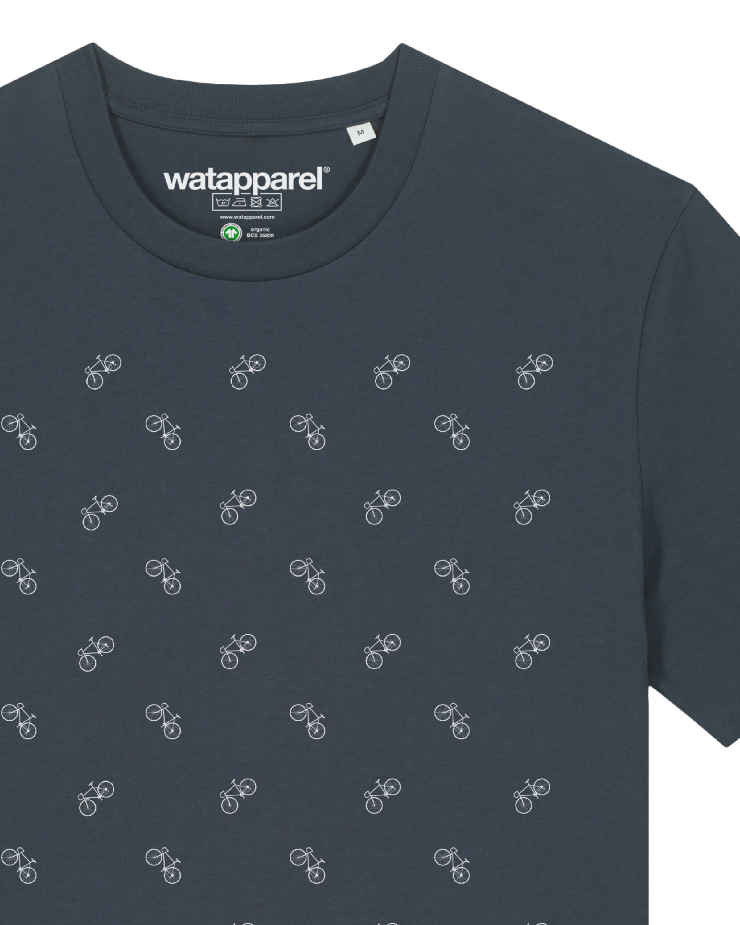 Watapparel Shirt ' Fahrräder ' in Grau