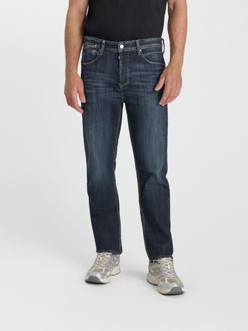 Le Temps Des Cerises Regular Jeans in Blauw: voorkant