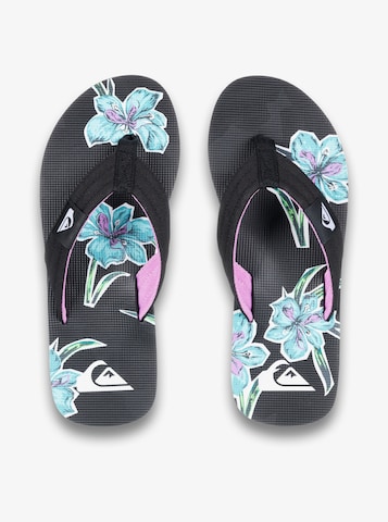 QUIKSILVER T-Bar Sandals in Black