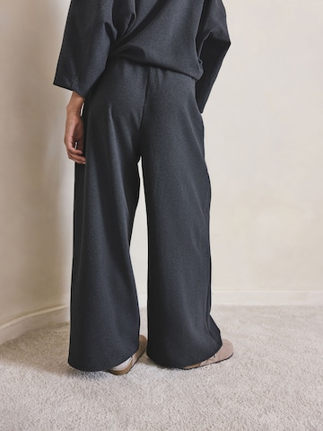 Next Wide leg Bandplooibroek 'N.Premium' in Grijs