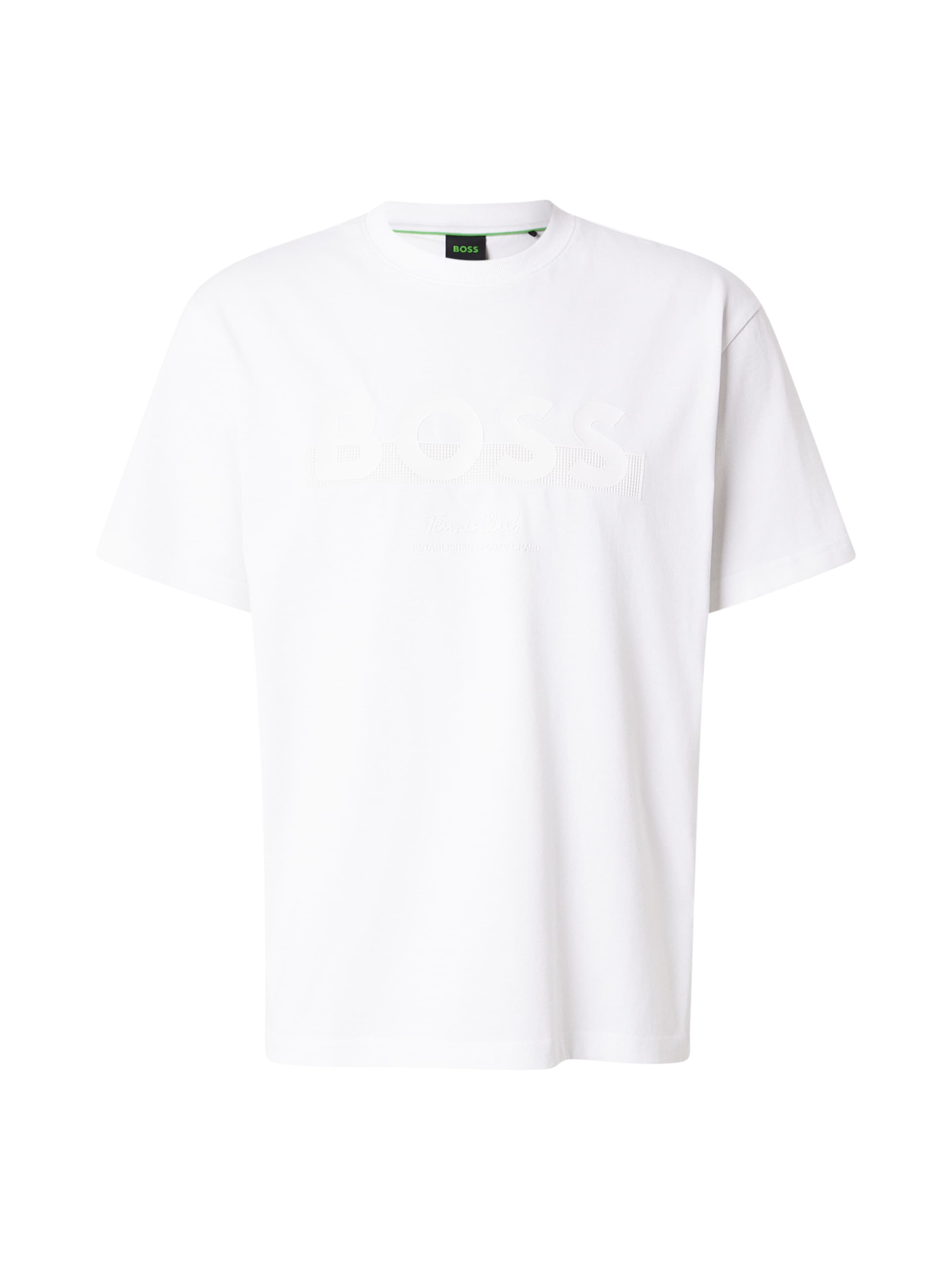 BOSS Majica 'Member' | bela barva: sprednja stran