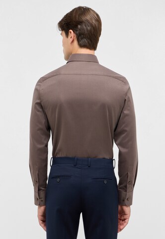 ETERNA Slim fit Business shirt in Brown