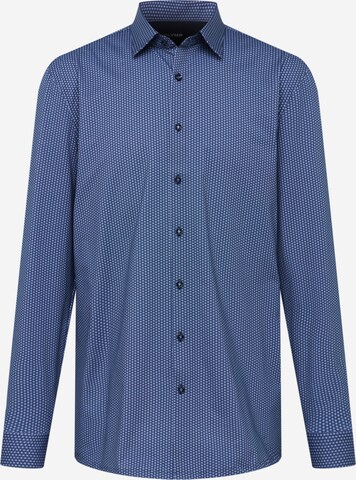 Coupe regular Chemise OLYMP en bleu : devant