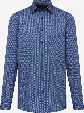 Coupe regular Chemise OLYMP en bleu : devant