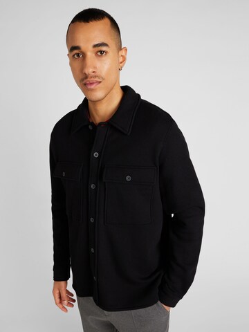 TOPMAN Sweatvest in Zwart: voorkant