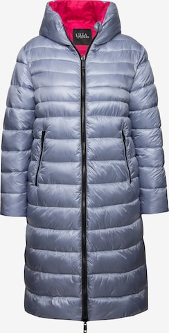 Ulla Popken Wintermantel in Blauw: voorkant