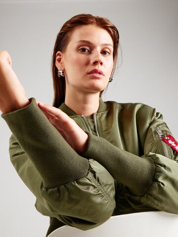 ALPHA INDUSTRIES Демисезонная куртка 'MA-1' в Зеленый