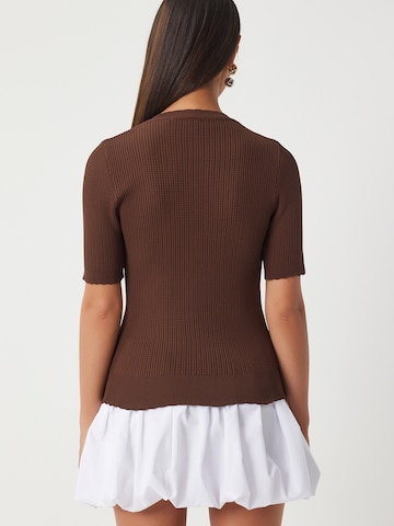 Happiness İstanbul Knit cardigan in Brown