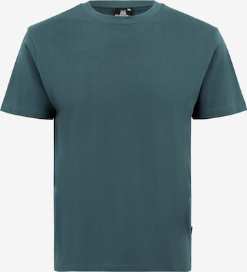 Oldskull Shirt 'Plain Basic' in Green: front