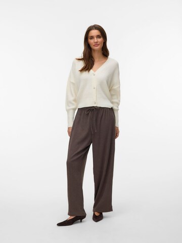 VERO MODA Wide leg Broek 'LUNA ' in Bruin
