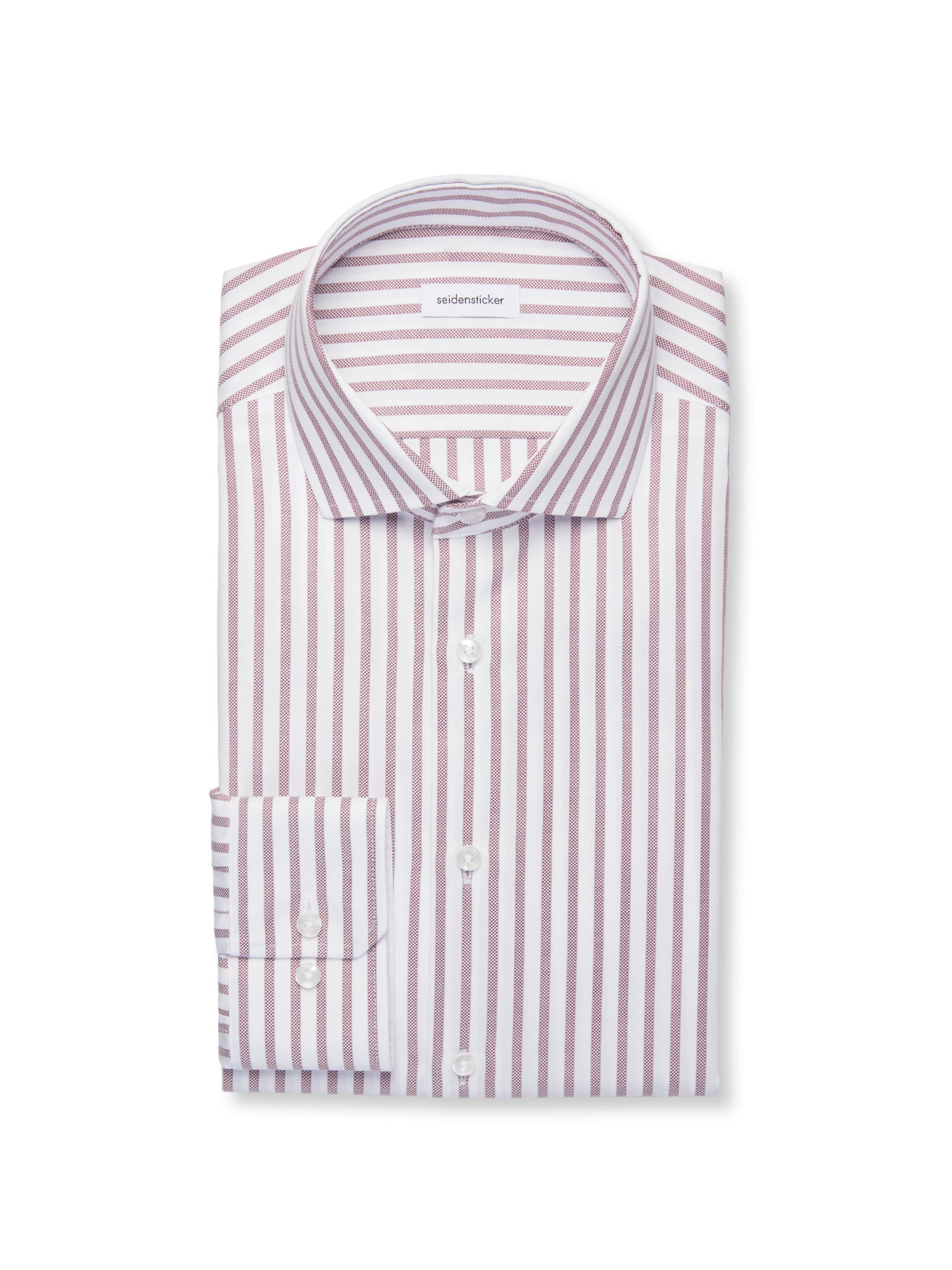 Coupe regular Chemise business 'Schwarze Rose' SEIDENSTICKER en marron