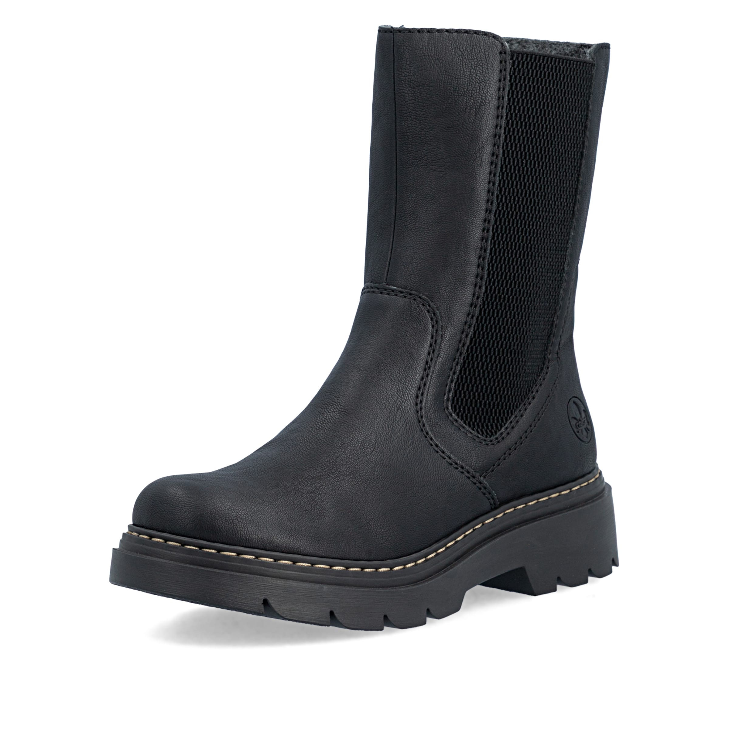 Bottines Rieker en noir : devant