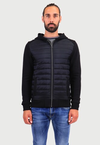 Le Temps Des Cerises Freizeitjacke 'AKIM' in Schwarz: Vorderseite