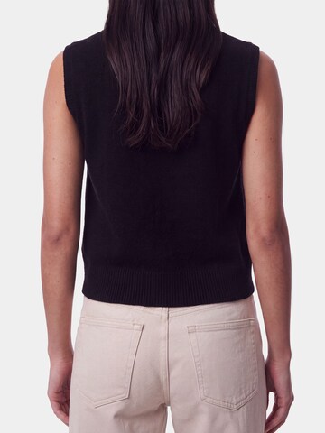 PIECES Gebreide bodywarmer in Zwart