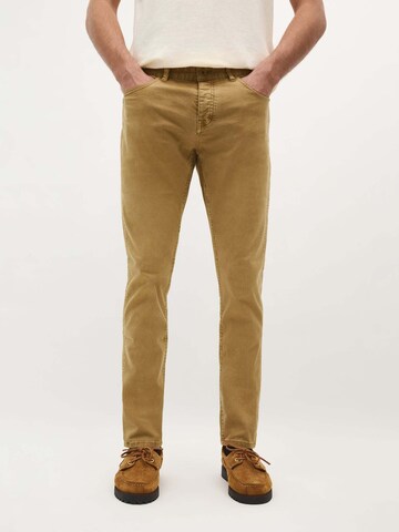 Scalpers Regular Trousers in Brown: front