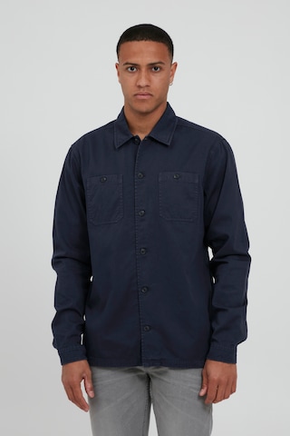 BLEND Comfort fit Button Up Shirt 'AVINO' in Blue: front