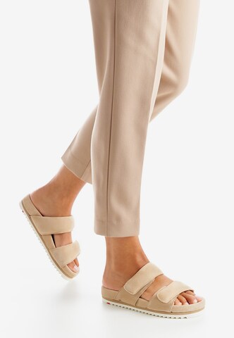 LLOYD Mules in Beige: front