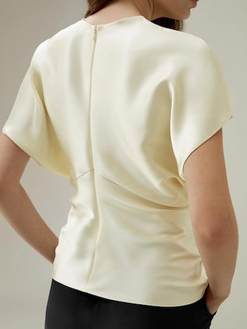 Lilysilk Blouse 'Seidentop mit kurzen Fledermausärmeln' in Wit