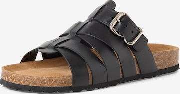 Mule Tamaris en noir : devant