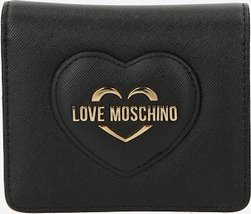 Porte-monnaies Love Moschino en noir : devant