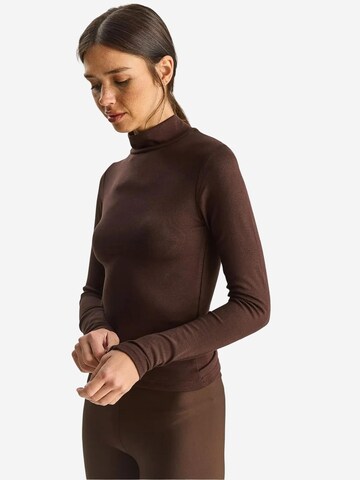 T-shirt Bianco Lucci en marron