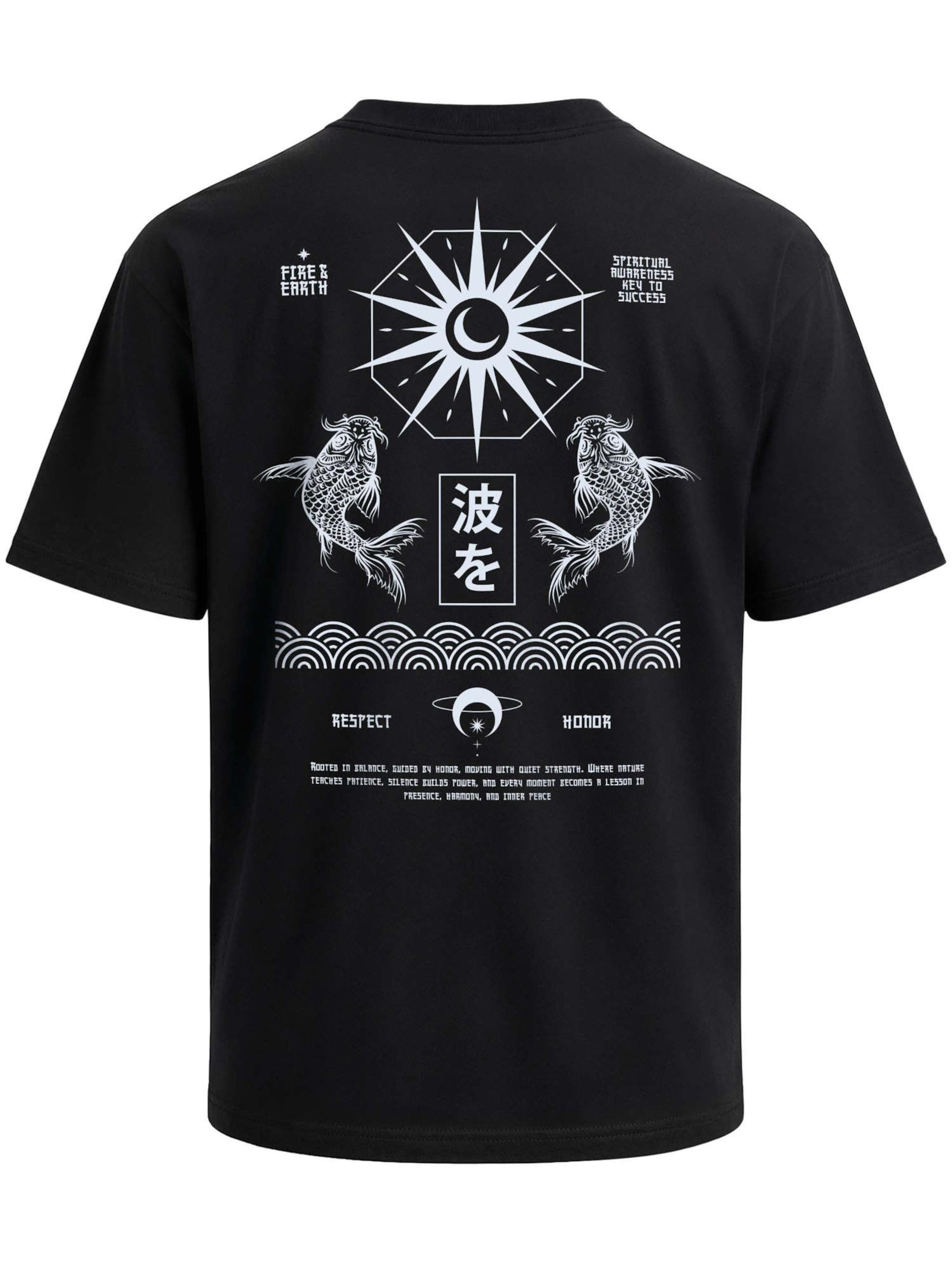 Neverless Shirt 'Spiritual Awareness' in Black: front