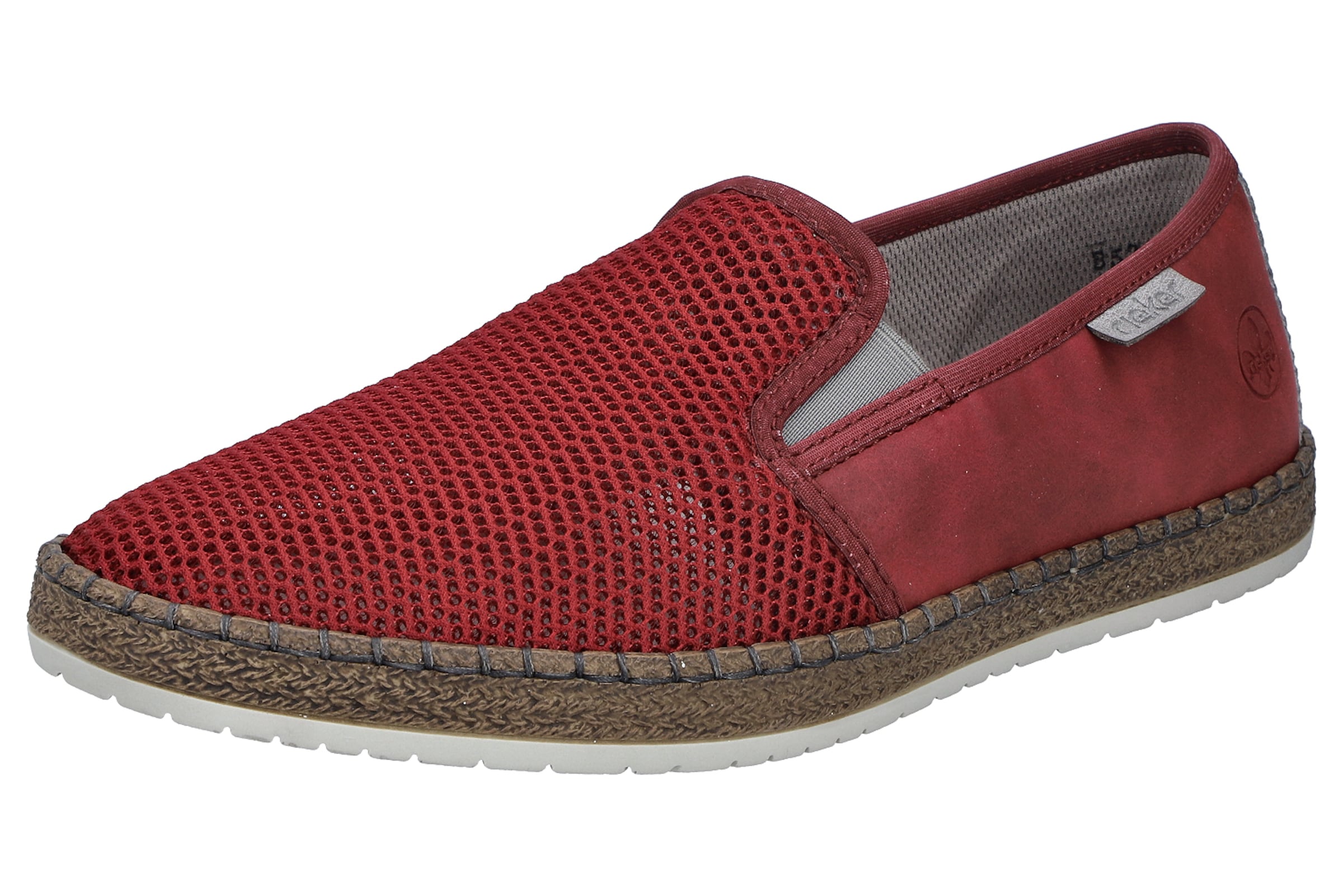 Chaussure basse 'B5265' Rieker en rouge : devant