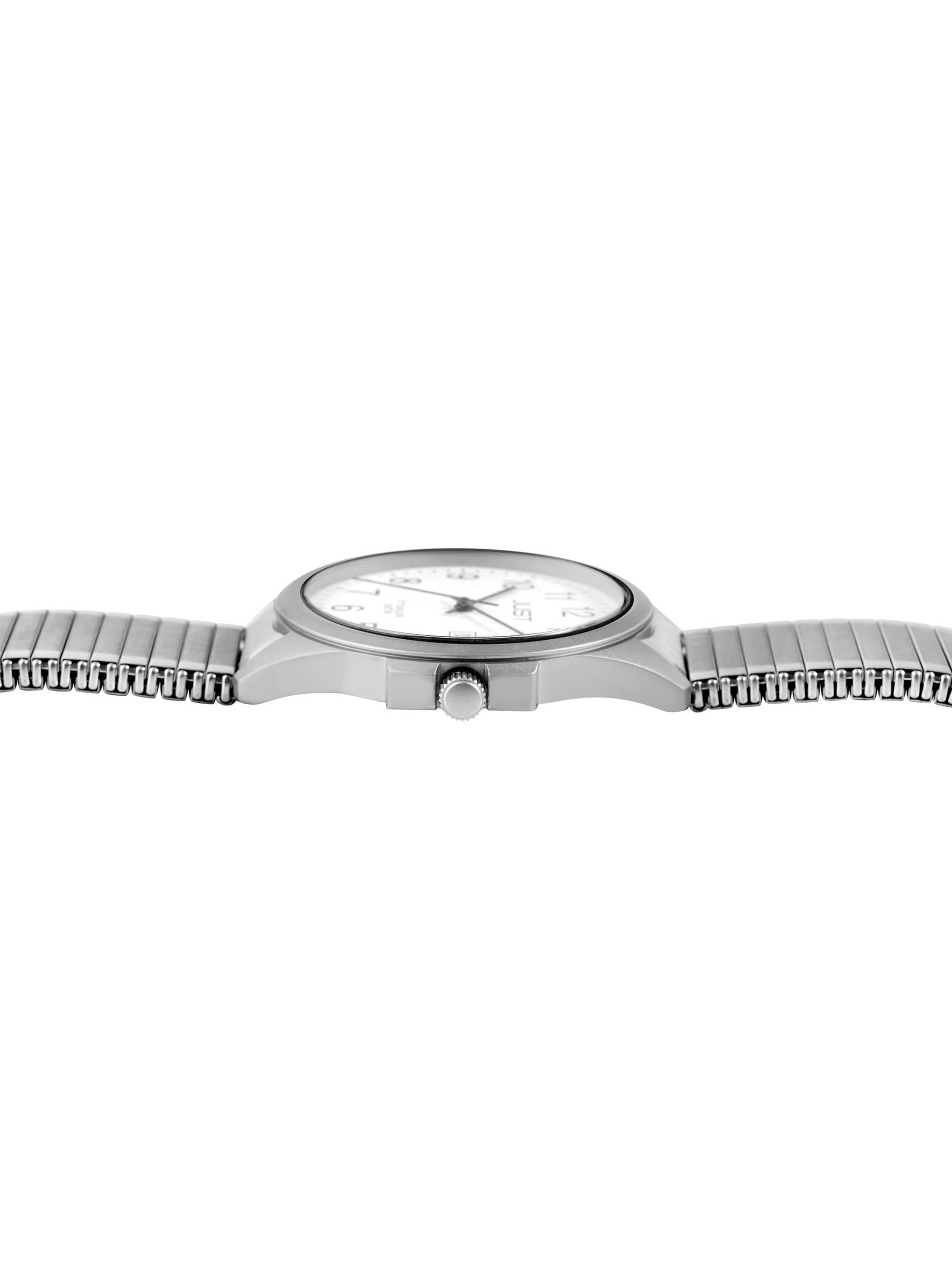 JUST Analog Watch 'Lennish, Datumsanzeige' in Grey