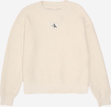 smėlio Calvin Klein Jeans Megztinis: priekis