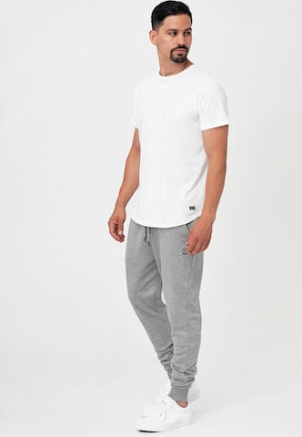 INDICODE JEANS Tapered Trousers 'Eberline' in Grey