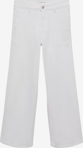 MANGO TEEN Wide Leg Jeans in Weiß: predná strana