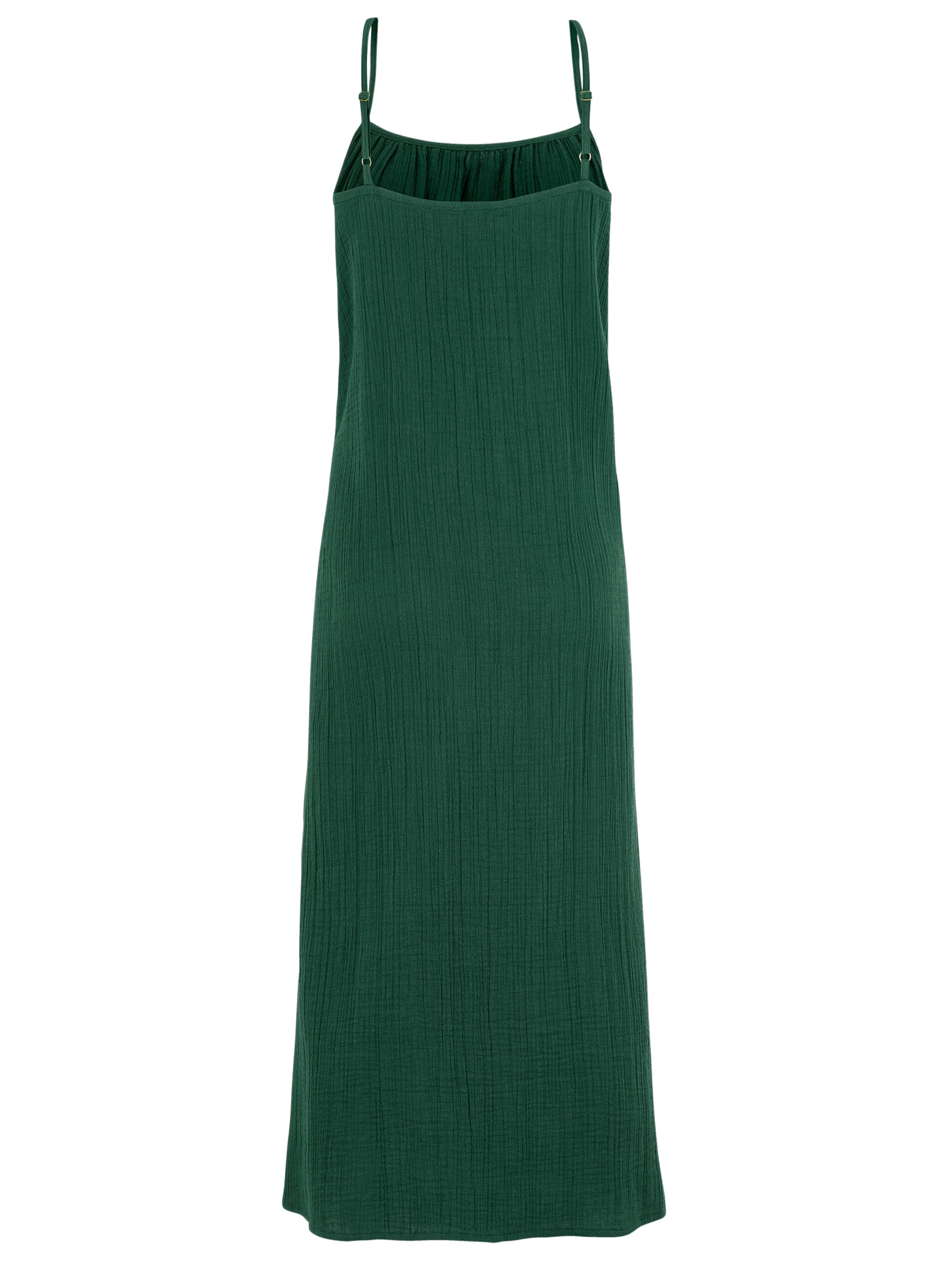 Cellbes of Sweden Strandkleid aus zerknitterter Baumwolle in Grün