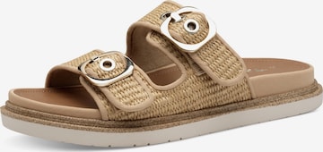 Tamaris Mules in Brown: front