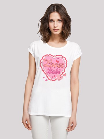 T-shirt 'Lover Babe  Valentinstag' F4NT4STIC en blanc : devant