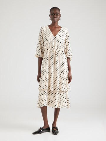 COMMA Jurk in Beige: voorkant