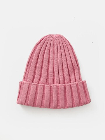 TOMMY HILFIGER Beanie 'SMALL FLAG' in Pink