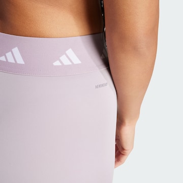 ADIDAS PERFORMANCE Skinny Workout Pants 'Techfit' in Purple