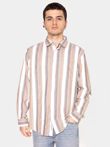 Comfort fit Camicia 'L/S Kendricks Shirt Kendricks Stripe, Liberica' di Carhartt WIP in colori misti