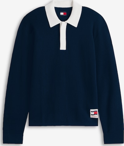 Megztinis iš Tommy Jeans, spalva – tamsiai mėlyna / balta, Prekių apžvalga