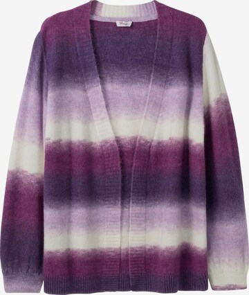 SHEEGO Knit Cardigan in Purple: front