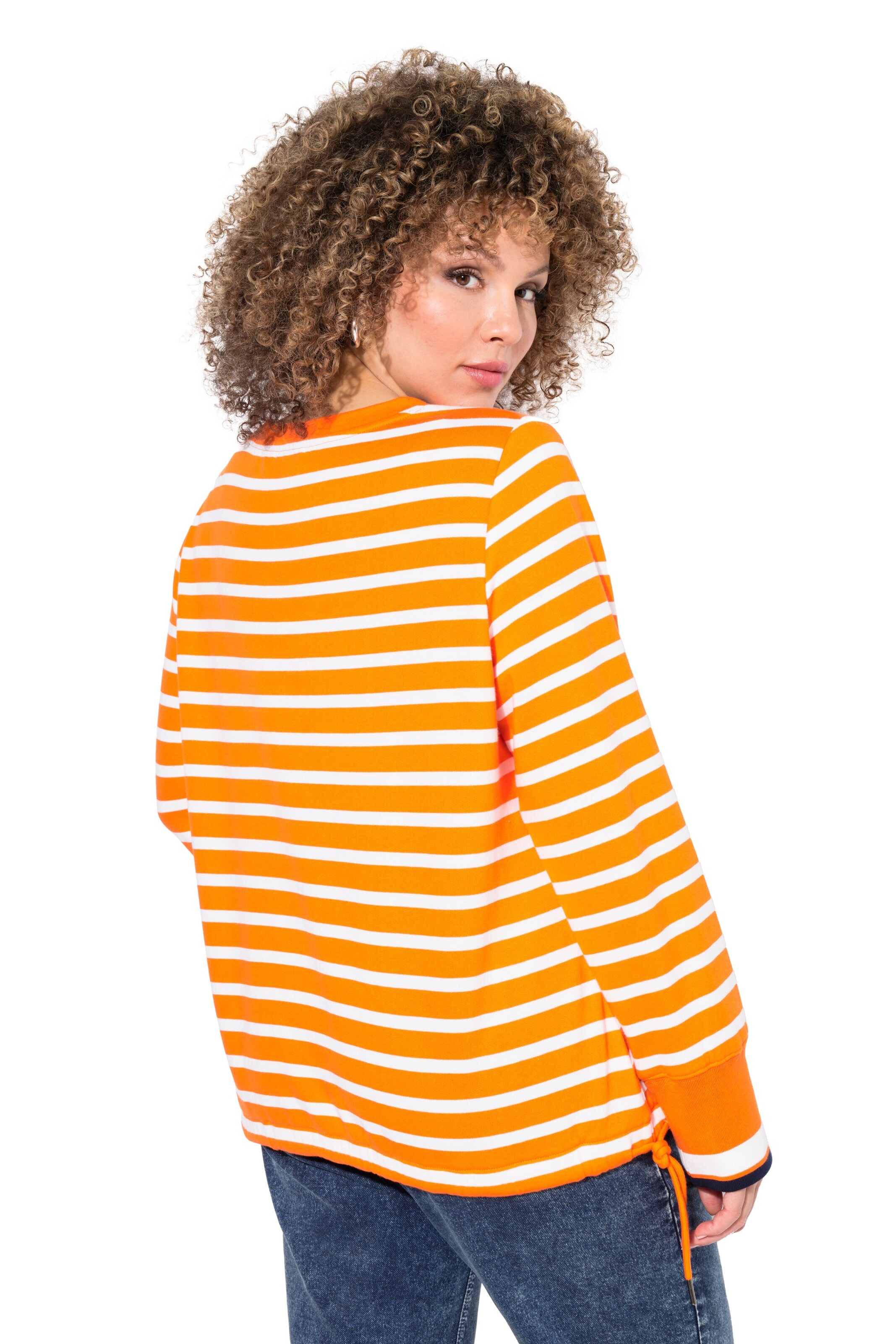 Ulla Popken Sweatshirt in Oranje