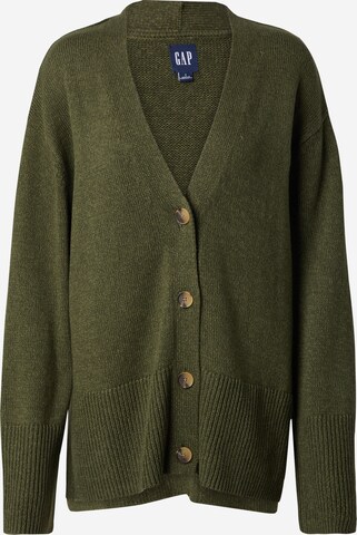 GAP Knit cardigan in Green: front