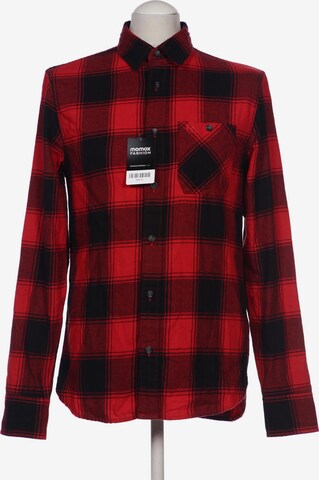 Calvin Klein Jeans Button Up Shirt in S in Red: front