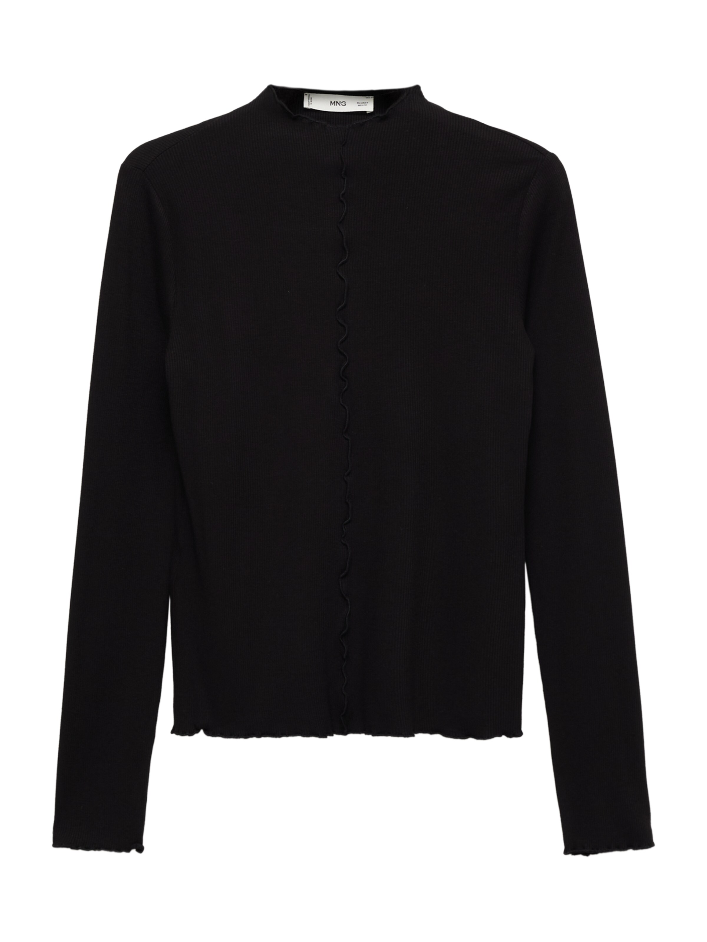 MANGO Shirt 'CURLIS' in Black: front