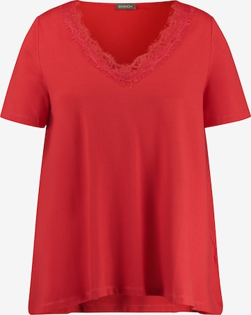 SAMOON Shirt in Rood: voorkant