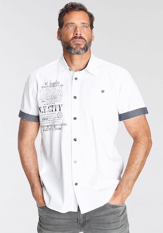 Man's World Regular fit Button Up Shirt in White: front