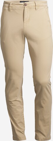 Pantalon chino AÉROPOSTALE en beige : devant