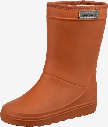 EN FANT Rubber Boots in Brown: front