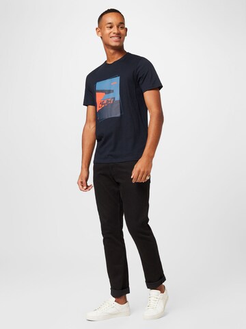 BOSS Orange T-Shirt 'Teabstract' in Blau